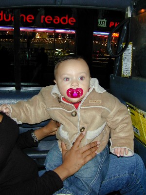 Bryson dans un taxi a New York